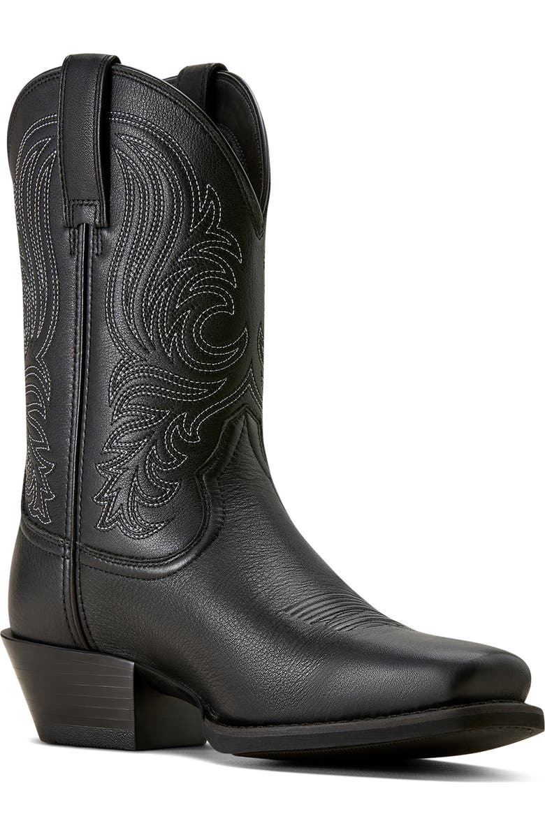 Ariat Sport Lawman Square Toe Cowboy Boot, Main, color, Black
