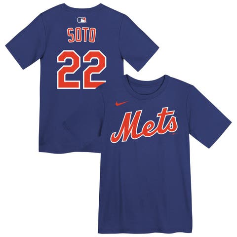 Preschool Nike Juan Soto Royal New York Mets Name & Number T-Shirt