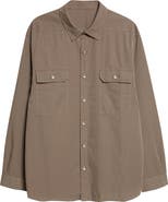 Rick Owens DRKSHDW Jumbo Cotton Button-Up Overshirt