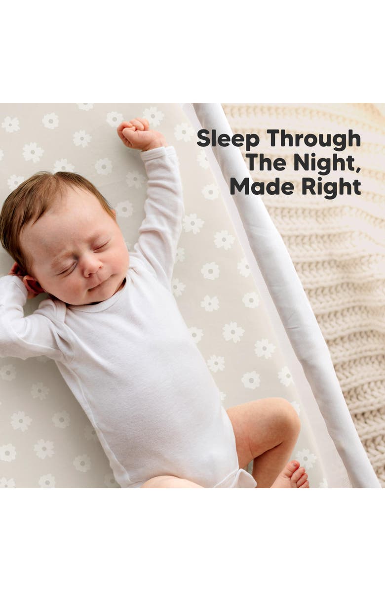 KeaBabies 2-Pack Soothe Fitted Bassinet Sheets, Alternate, color, Meadow