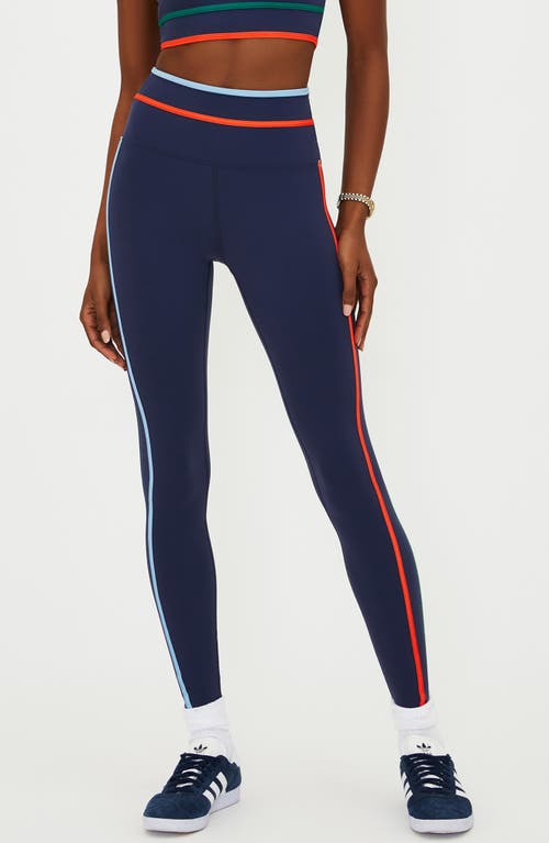 Beach Riot Solara Print Leggings In Blue