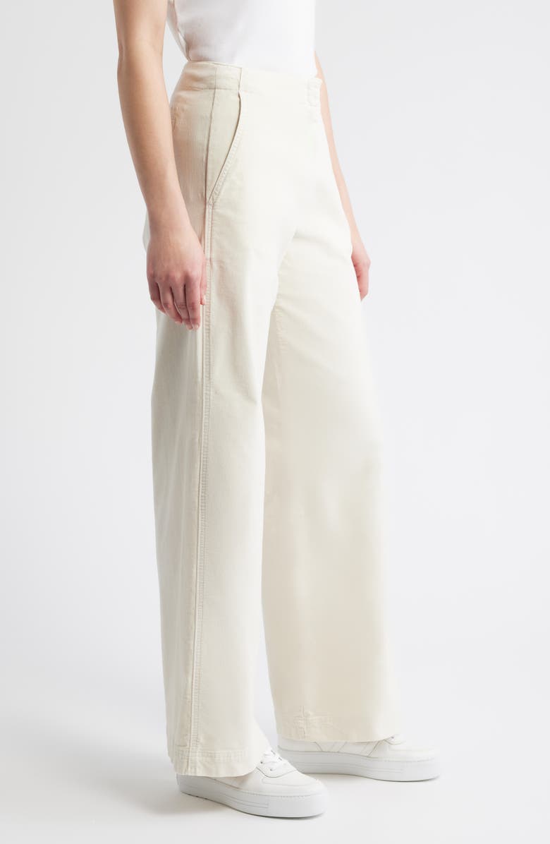 BOSS Orange Tahilone Stretch Cotton Pants, Alternate, color, Open White