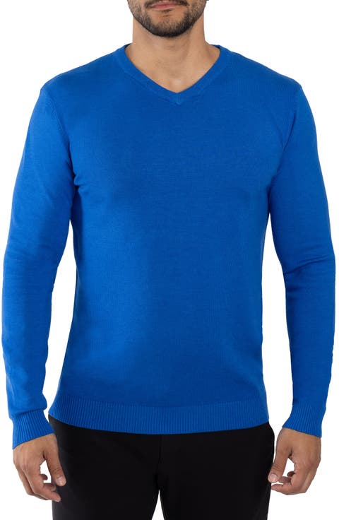 V-Neck Rib Knit Sweater