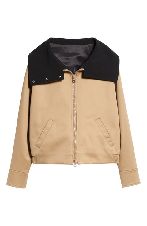Cotton Canvas Blouson Jacket