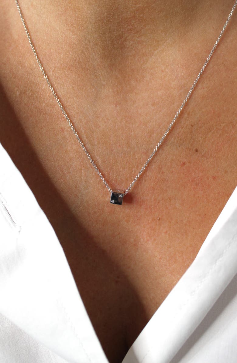 Adina Reyter Bead Party Diamond Dice Bead Necklace in Sterling Silver, Alternate, color, Silver