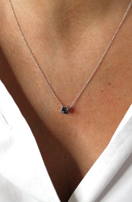Adina Reyter Bead Party Diamond Dice Bead Necklace In Silver