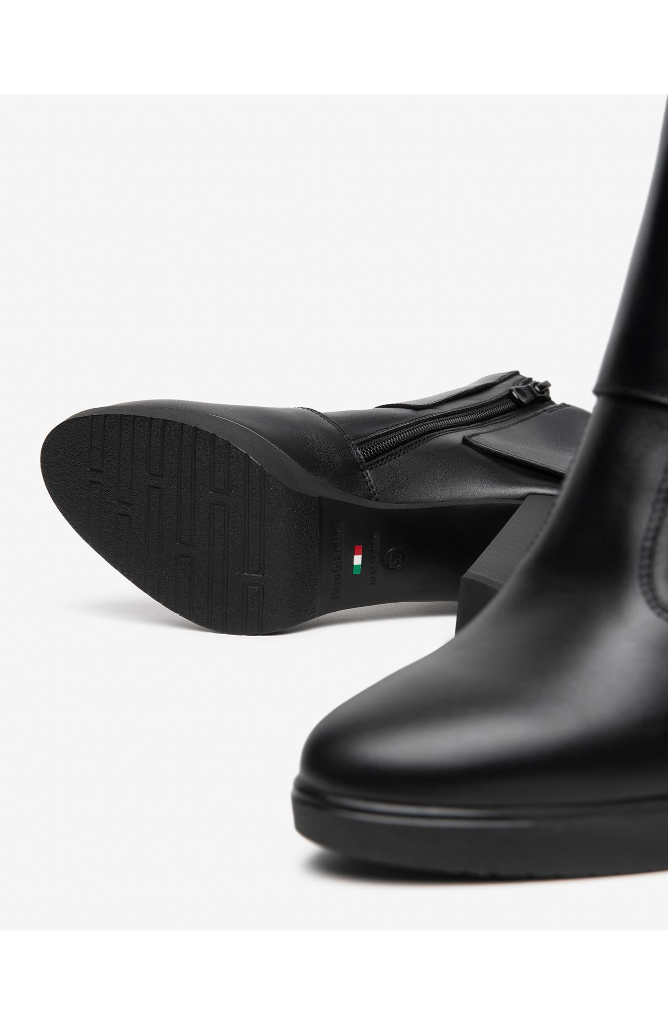 Platform Cuff Bootie, Alternate, color, BLACK
