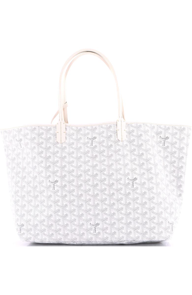 Pre-Owned Goyard Saint Louis Tote Coated Canvas PM, Main, color, White