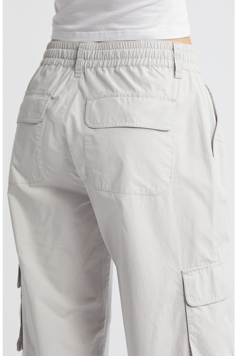 Drawstring Mid Rise Wide Leg Cargo Pants, Alternate, color, MICRO CHIP