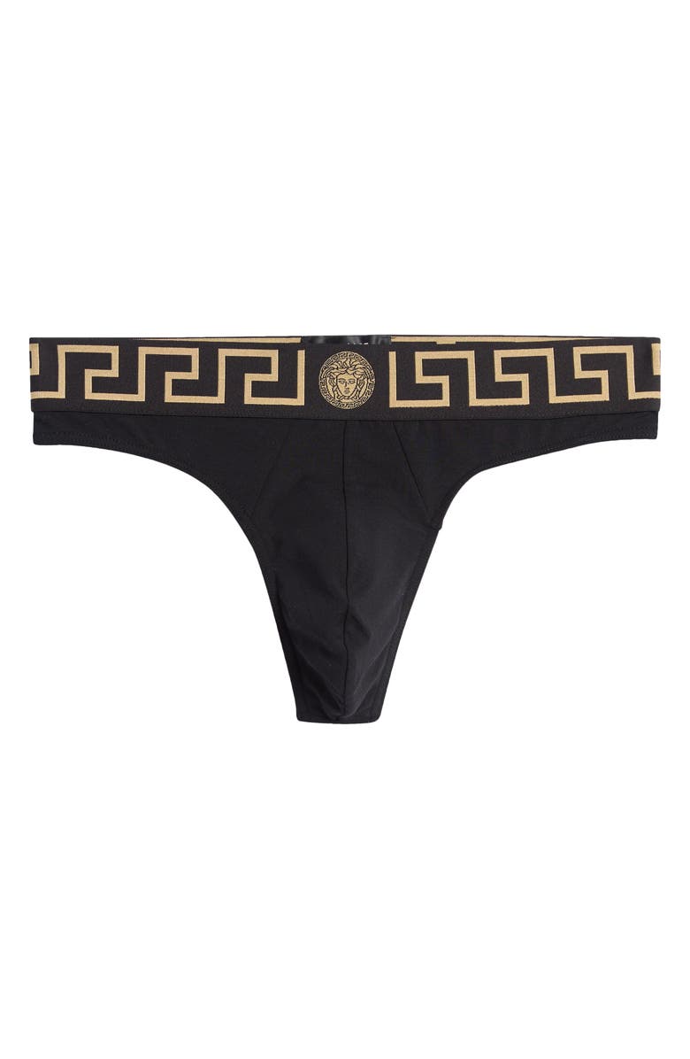 Versace Greca Border Thong, Main, color,