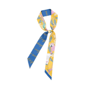 Lost Pattern "El Amor" Silk Twill Skinny Scarf