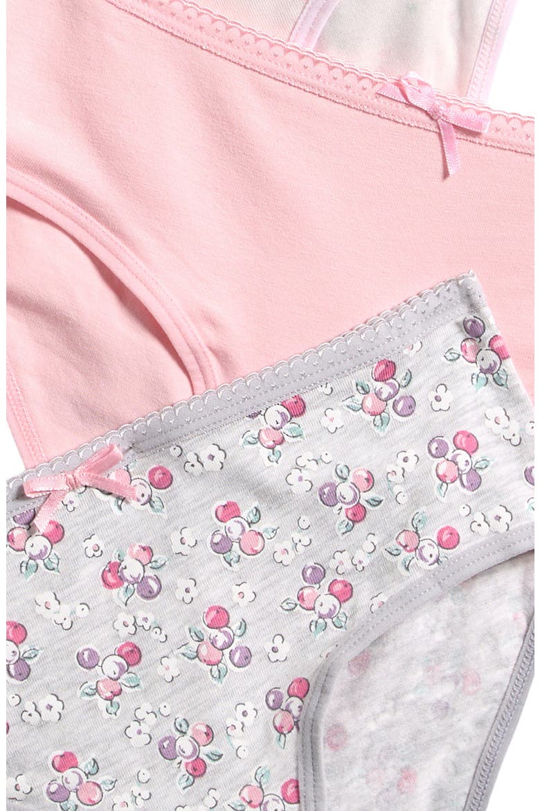 Kids' 5-Pack Cotton Blend Hipster Briefs, Alternate, color, PURPLE BERRIES/ PINK BRANCHES
