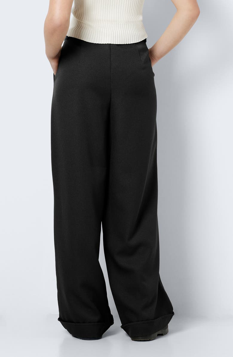 Noisy may Layton Pleated Cuffed Wide Leg Pants, Alternate, color,