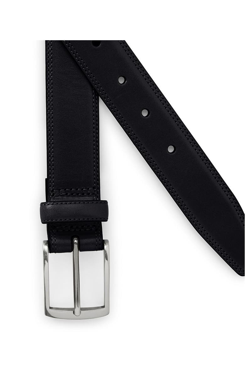 Lands' End Glove Leather Belt, Alternate, color, Black