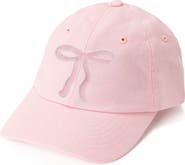 Sweet Wink Pink Bow Patch Baseball Hat