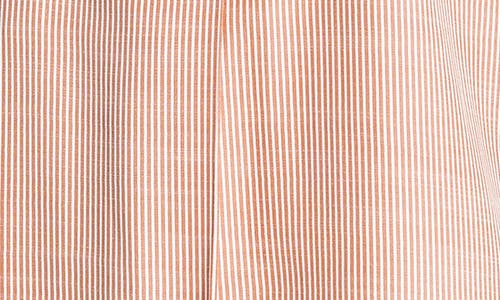 Max Studio Stripe Oversize Long Sleeve Button-up Tunic In Neutral