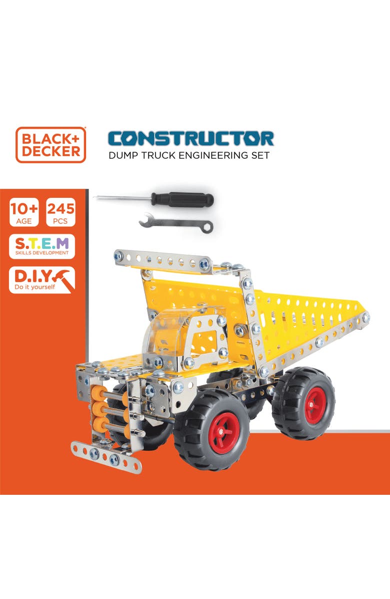 Black + Decker Constructor Dump Truck- 245 pcs, Alternate, color, Multi Color