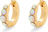 Kurt Geiger London Stone Huggie Hoop Earrings