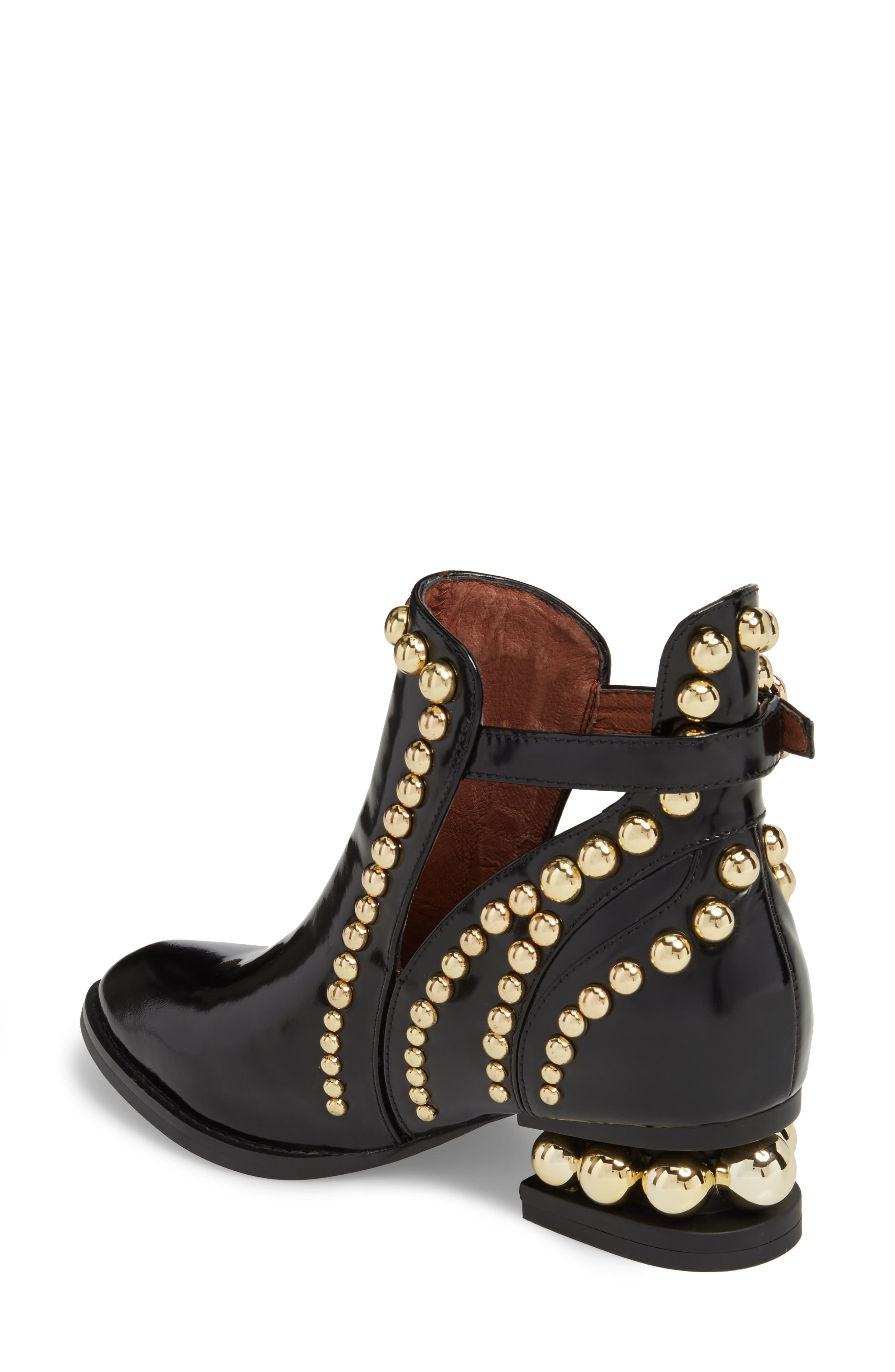 Rylance Studded Bootie, Alternate, color, BLACK BOX GOLD