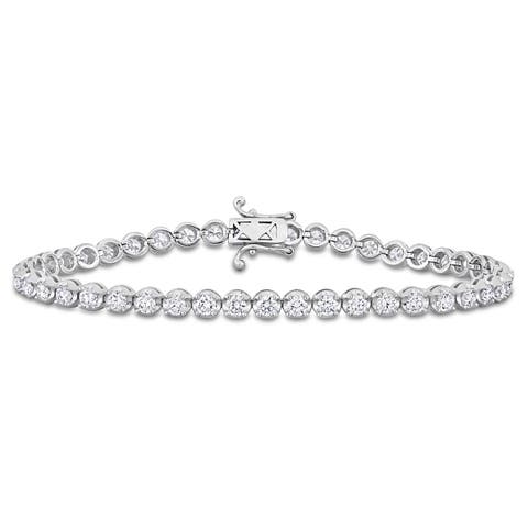 3 3/4ct. t.w. Lab-Grown Diamond Tennis Bracelet 14k