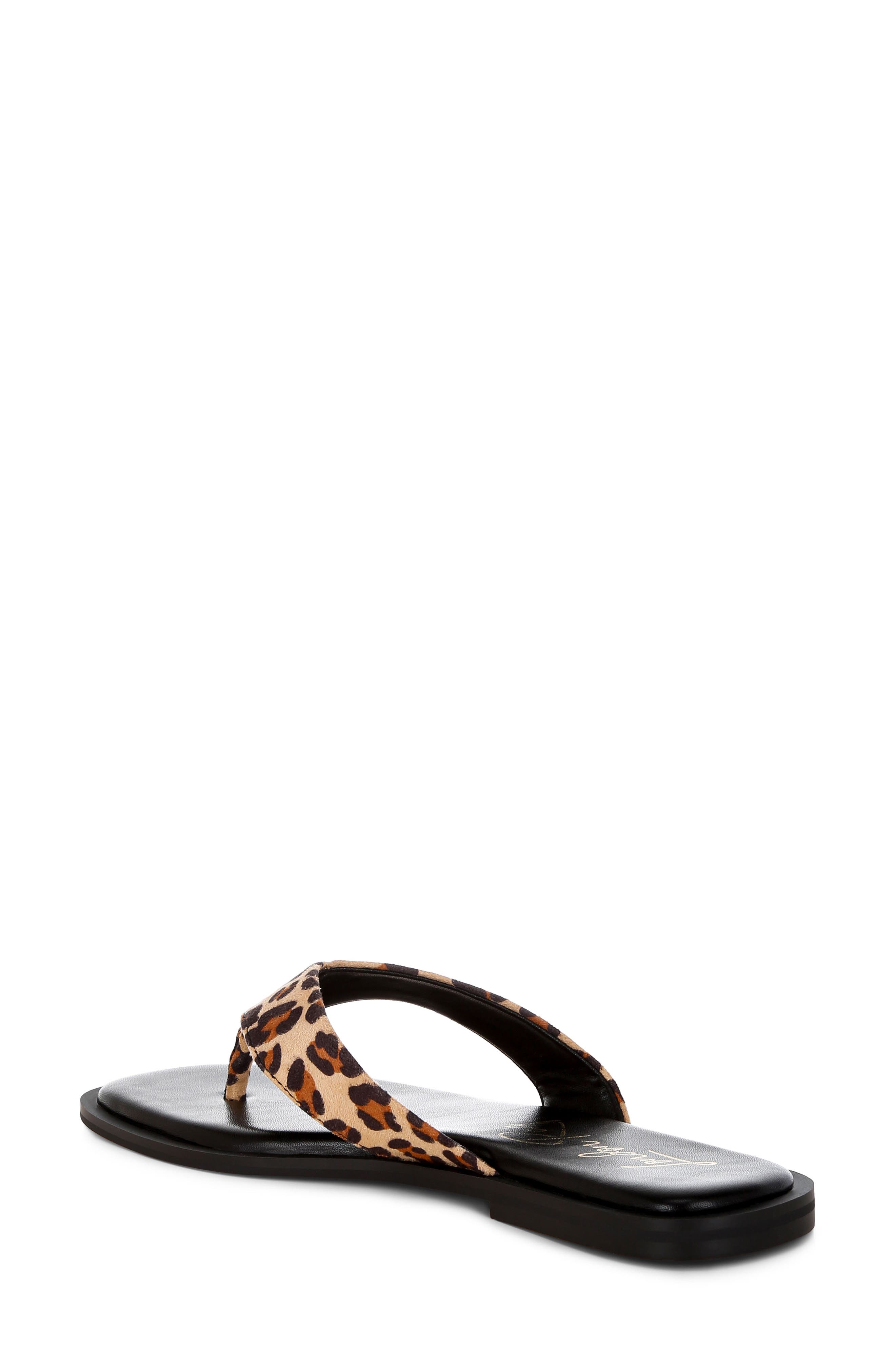 LONDON RAG Buchi Flip Flop, Alternate, color, Leopard