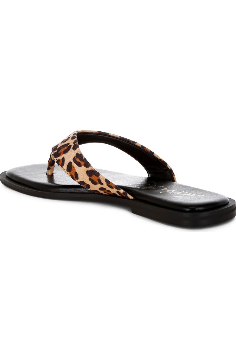LONDON RAG Buchi Flip Flop, Alternate, color, Leopard