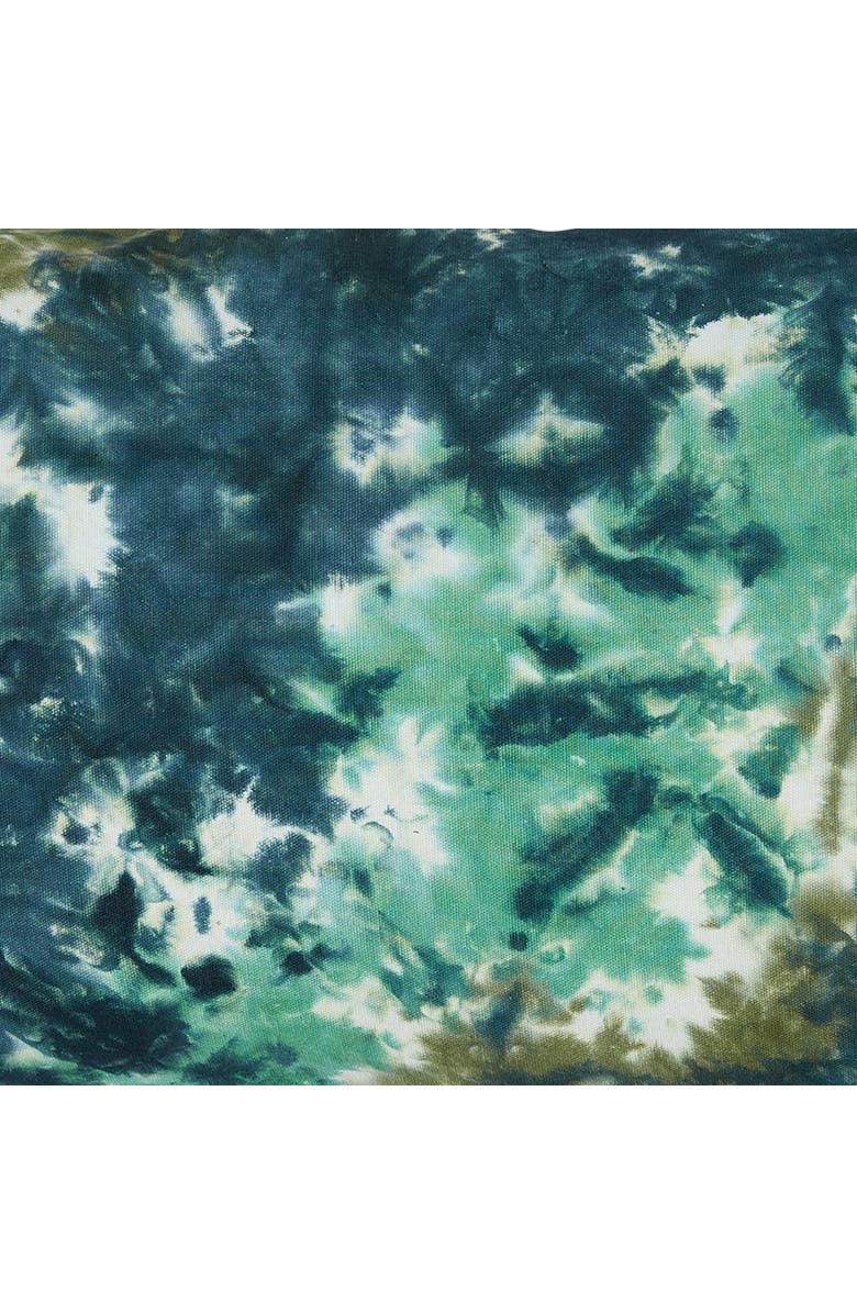 tag Blue Tie Dye Lumbar Cotton Accent Decorative Throw Pillow, Alternate, color, Blue