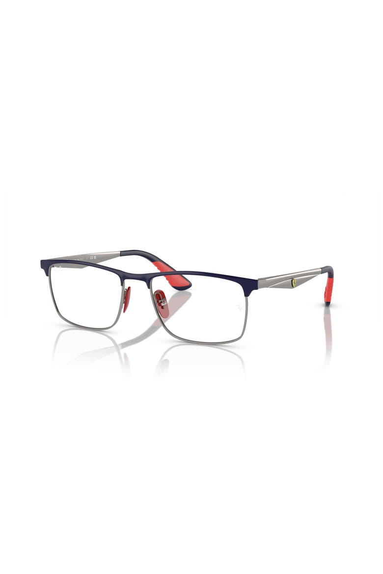 55mm Rectangle optical glasses, Main, color, Blue