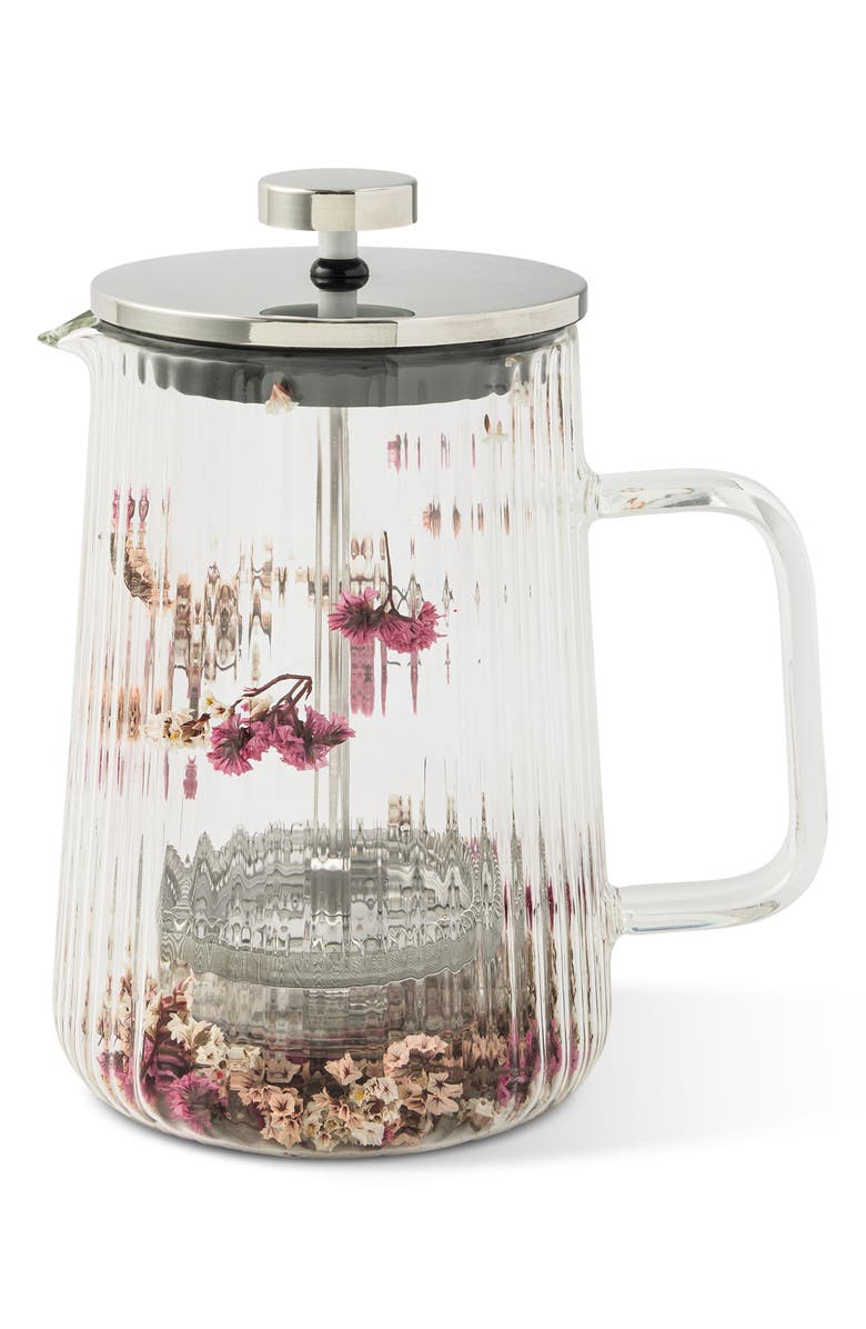 Core Home Pink Botanical Glass French Press, Alternate, color, Pink