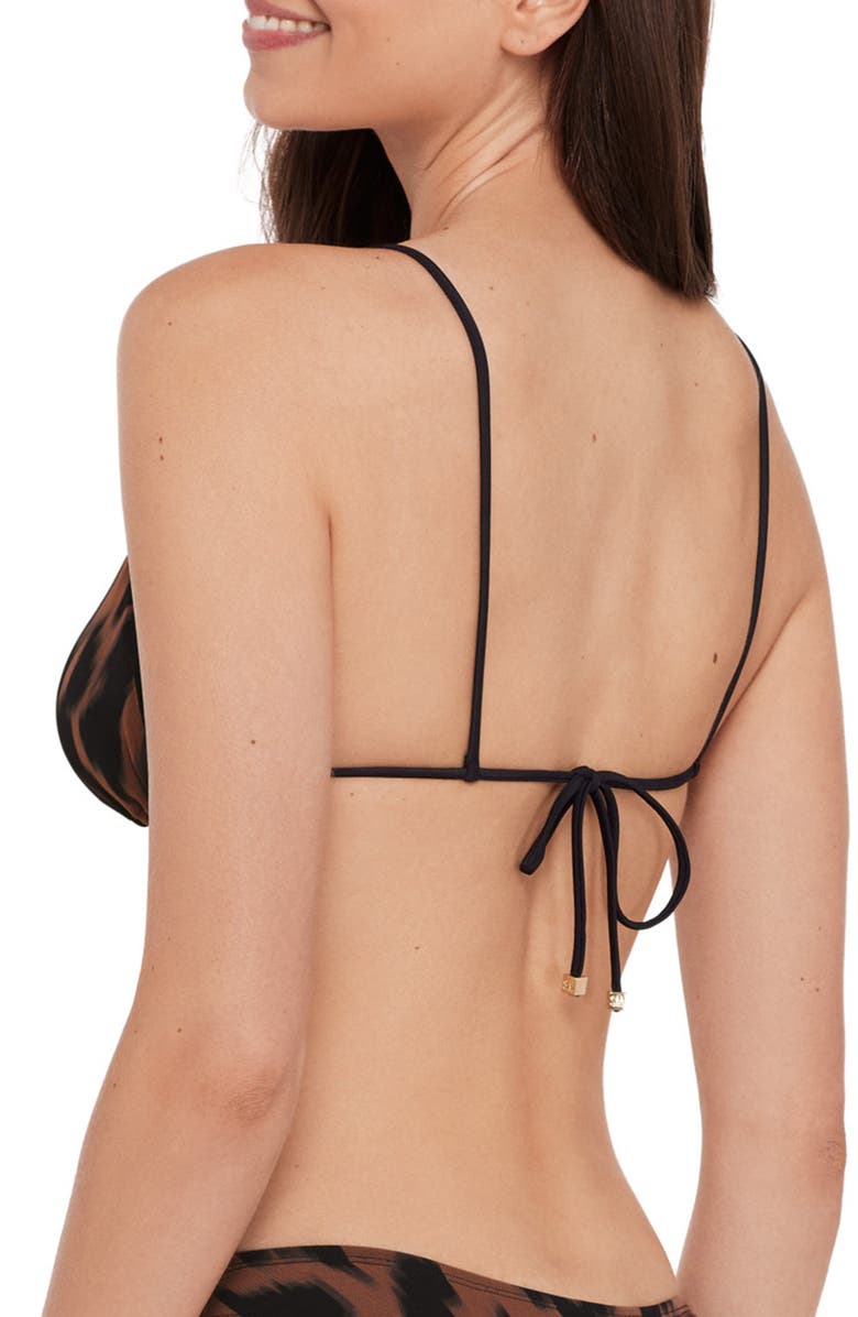 Steve Madden Triangle Bikini Top, Alternate, color, Natural