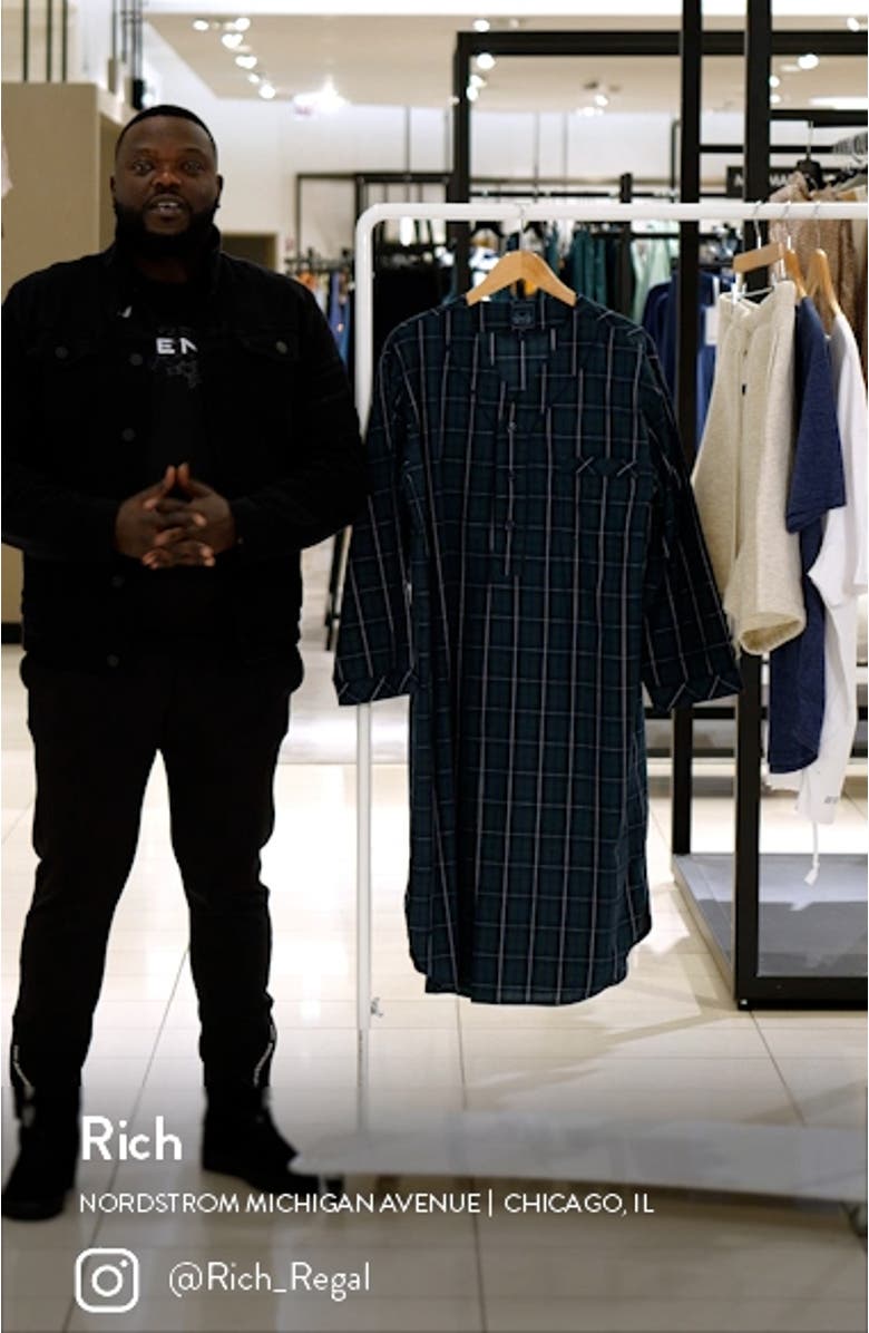 Weekend Escape Cotton Blend Nightshirt, sales video thumbnail