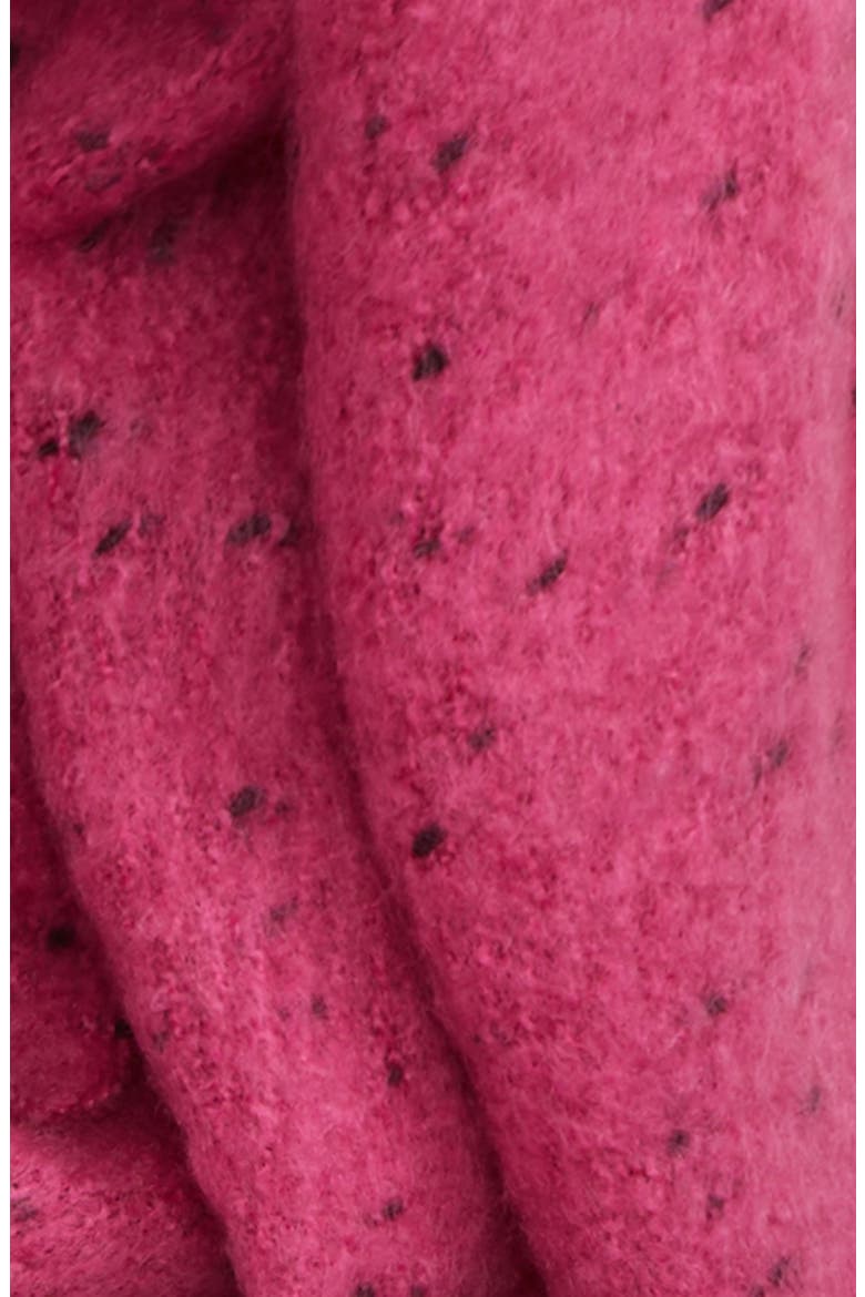 Speckled Fringe Trim Muffler, Alternate, color, PINK CYCLAMEN