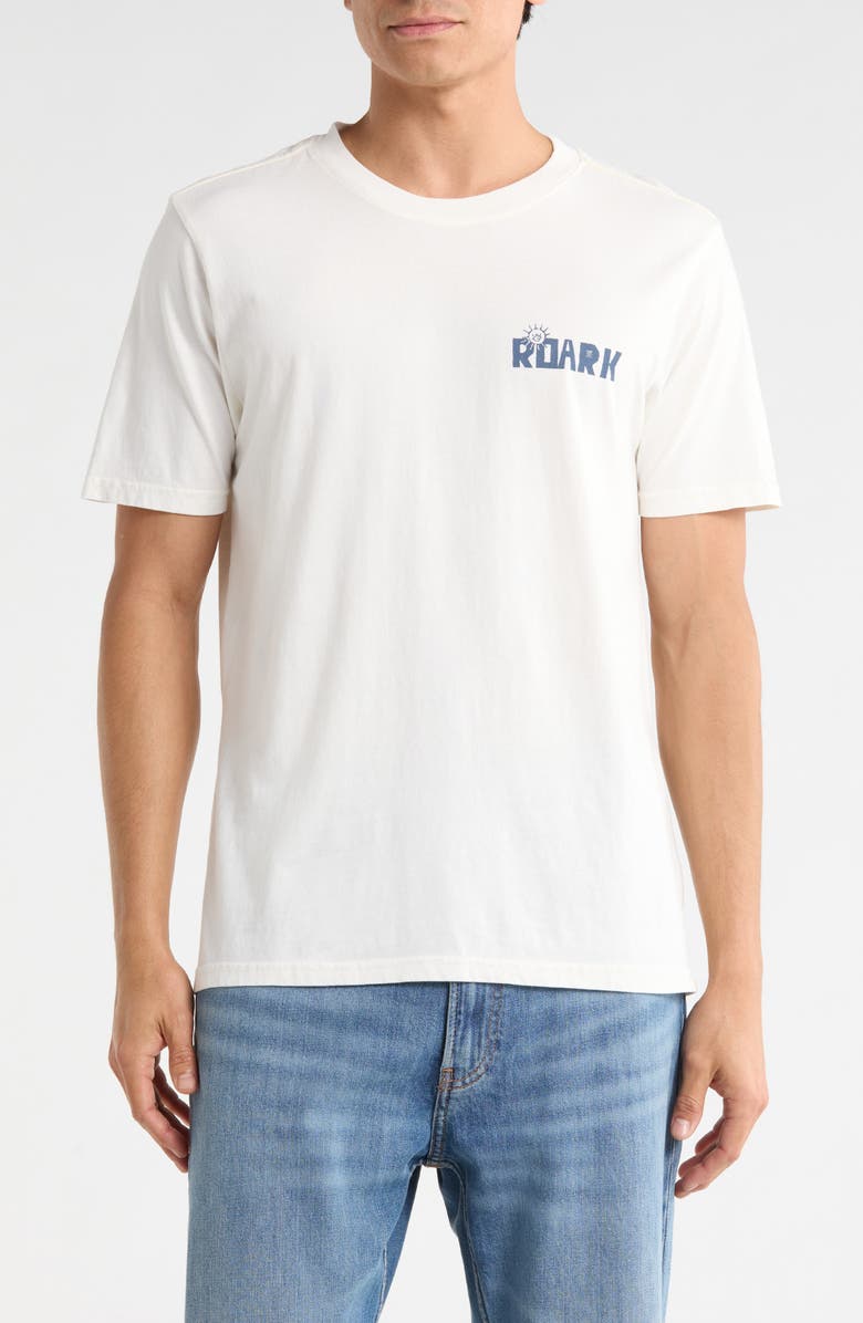 Roark Cloud 9 Cotton Graphic T-Shirt, Main, color, Off White
