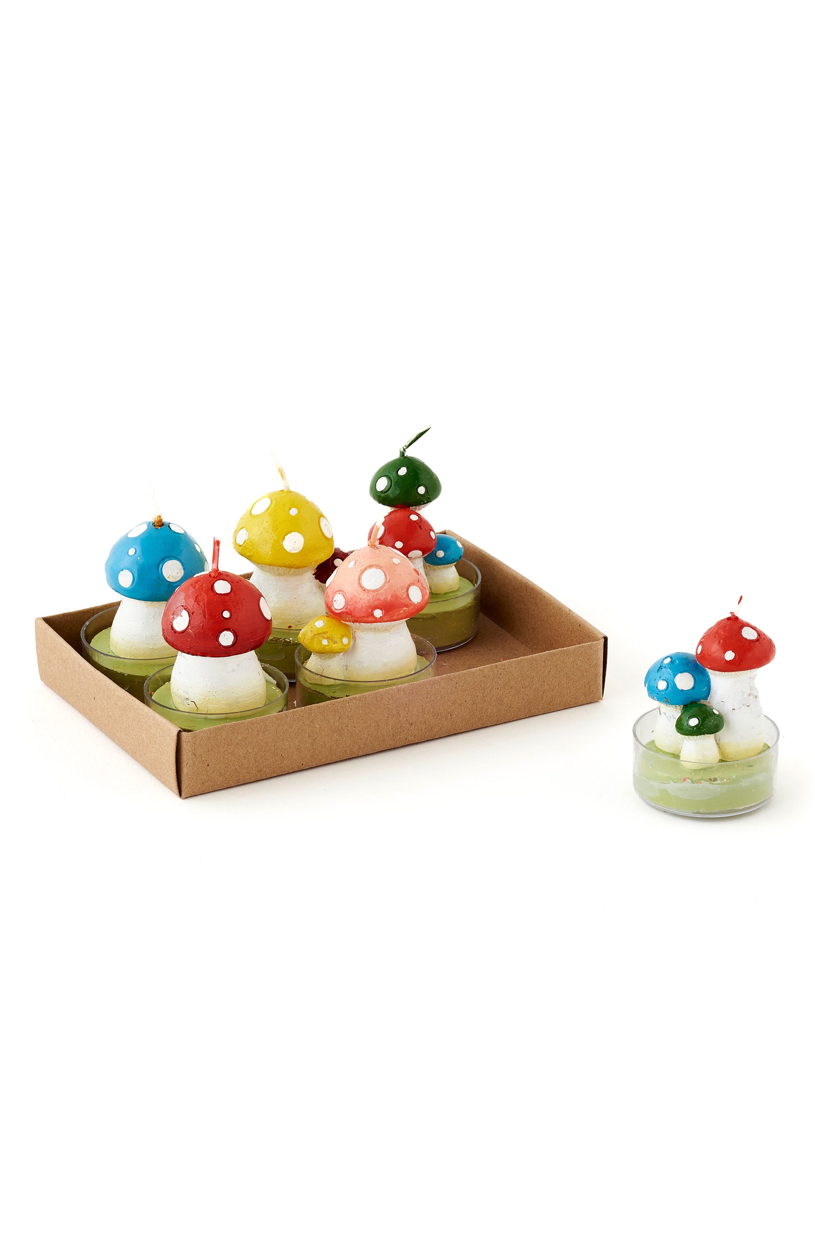 Set of 6 Mushroom Tealights
