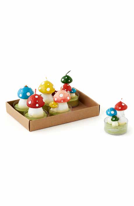 Set of 6 Mushroom Tealights