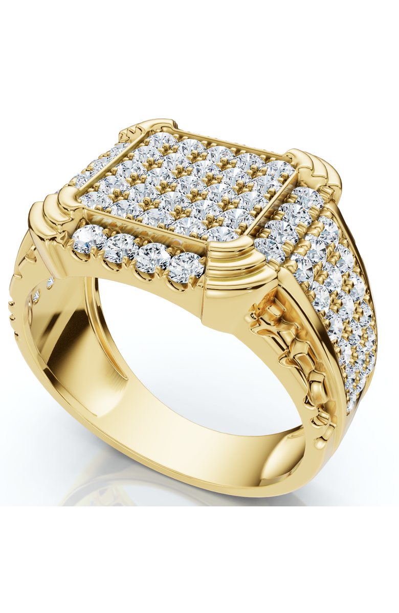 Bliss Diamond 2Ct Men's Diamond Ring in 14k Gold Lab Grown, Main, color, 14K Yellow Gold