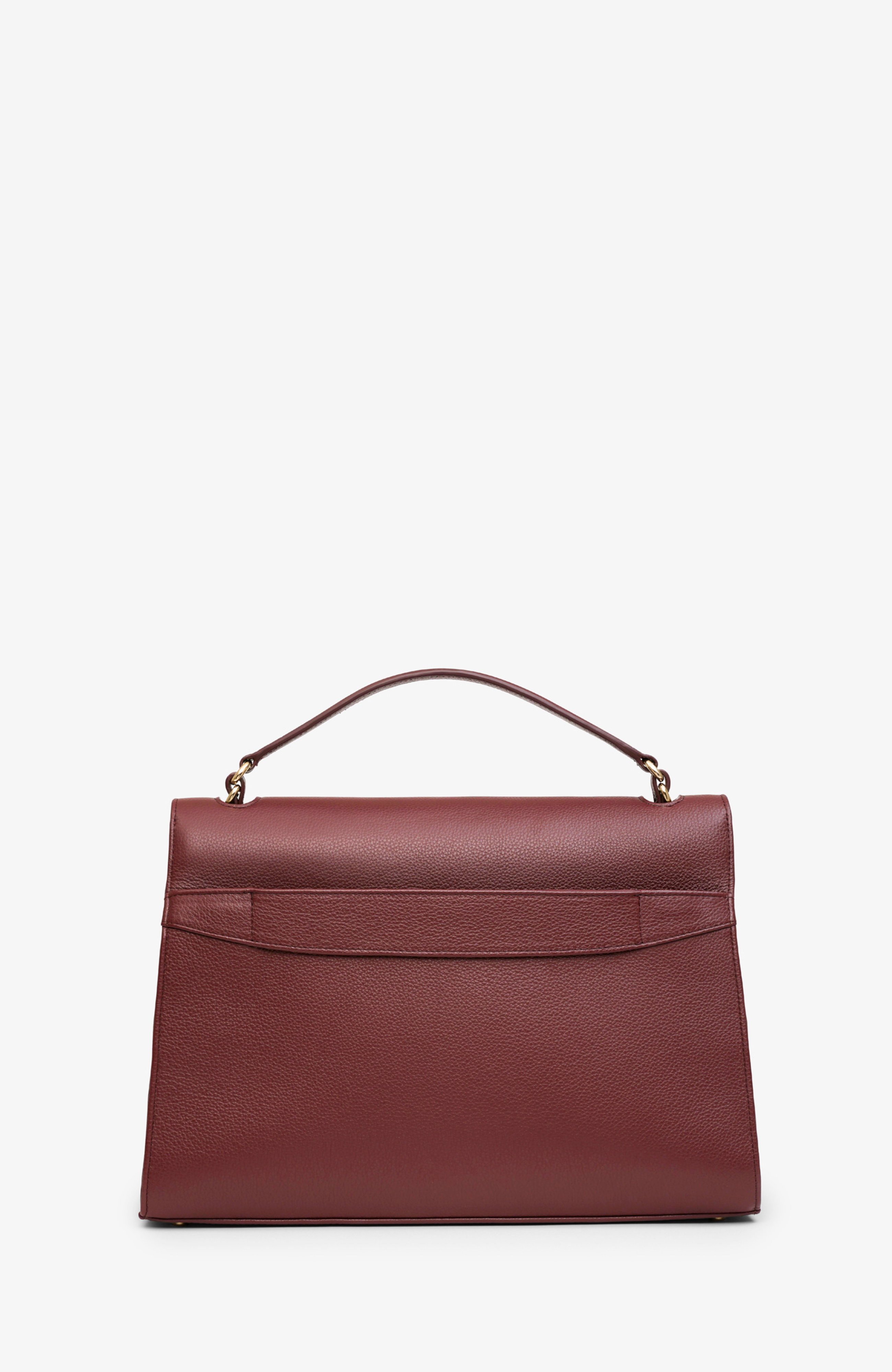 BY BANOO Signature Briefcase, Alternate, color, Burgundy/Gold