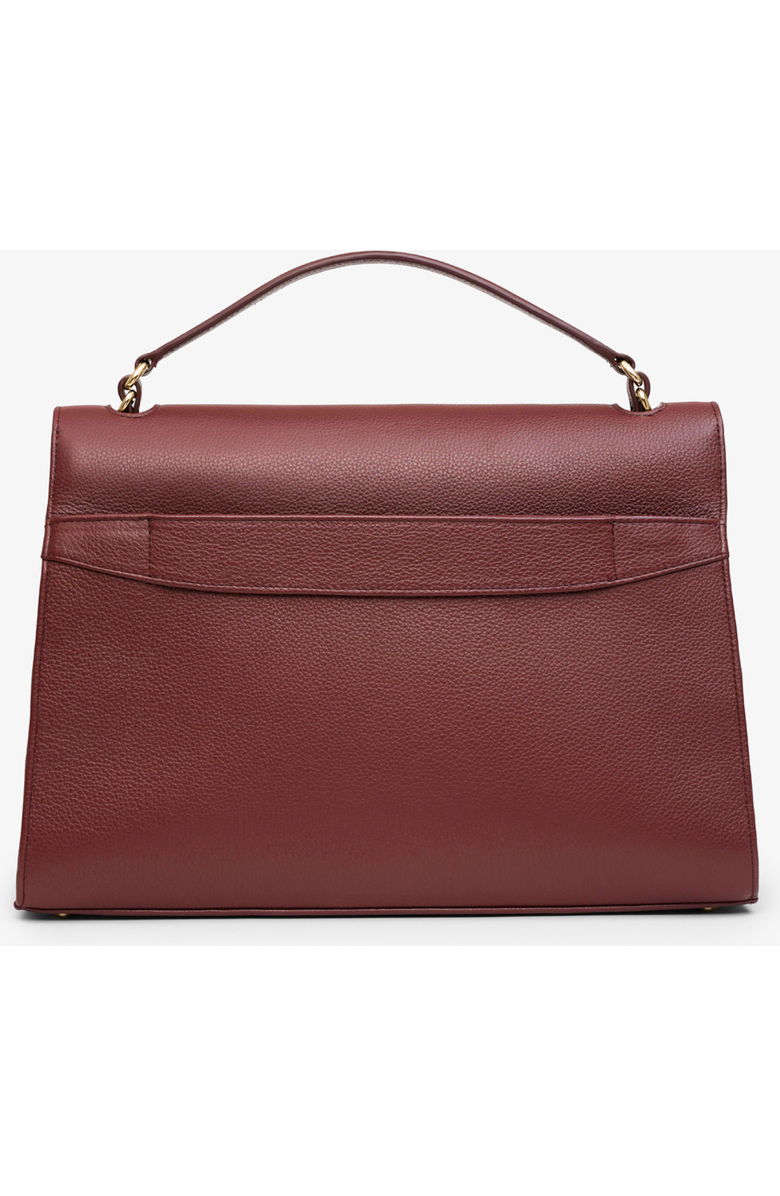 BY BANOO Signature Briefcase, Alternate, color, Burgundy/Gold