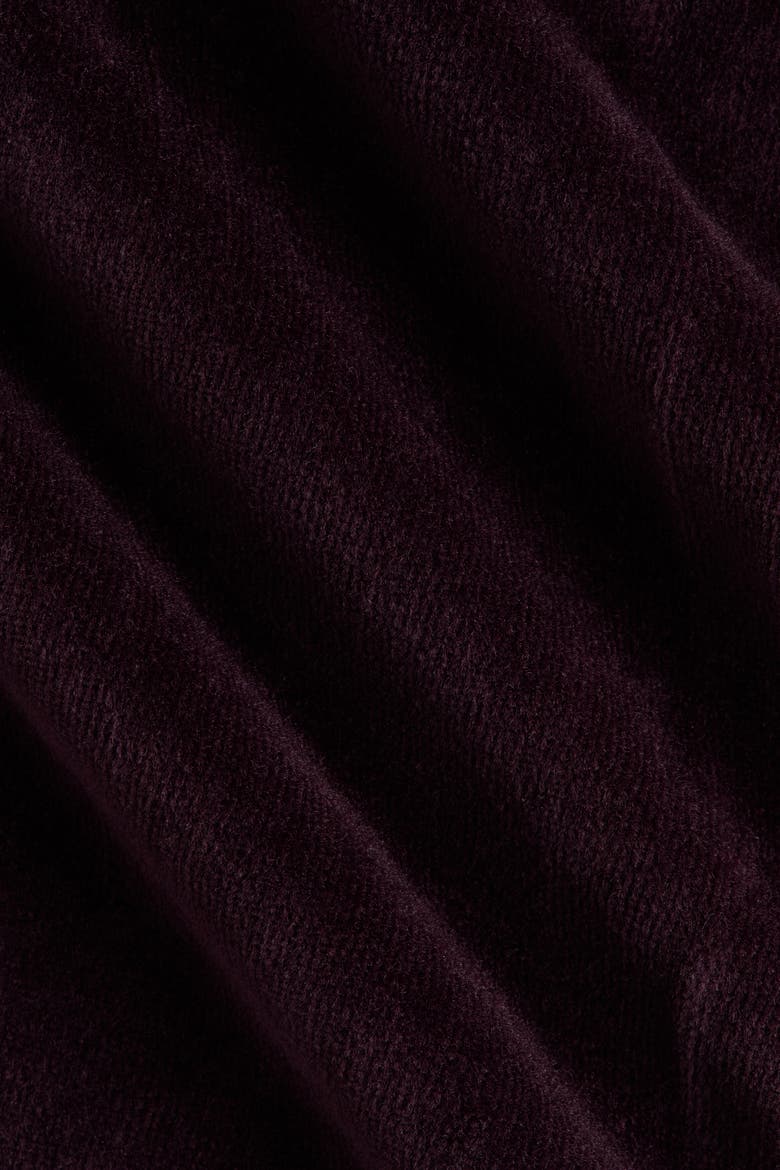Velour Joggers, Alternate, color, Dark purple