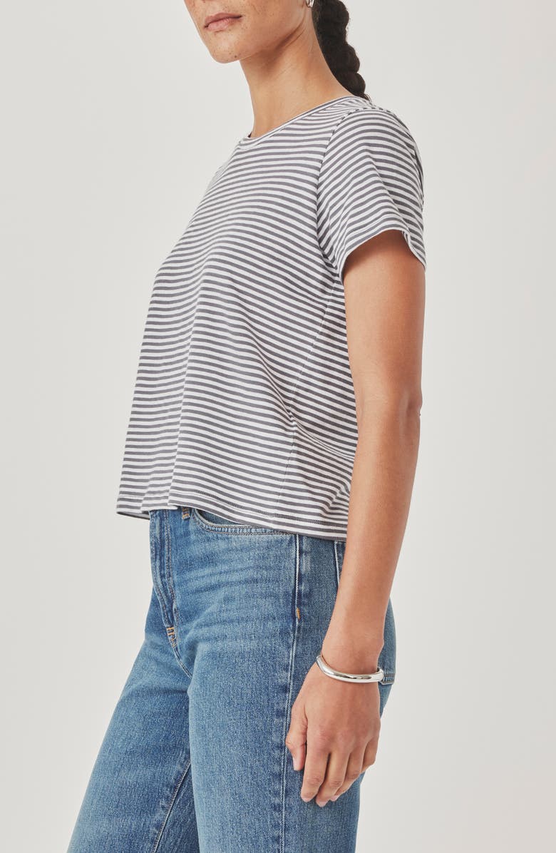 Splendid Louisa Stripe T-Shirt, Alternate, color, Ink/ White