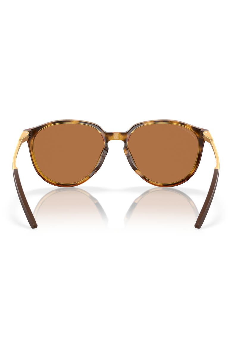 Sielo 57mm Polarized Round Sunglasses, Alternate, color, BRONZE