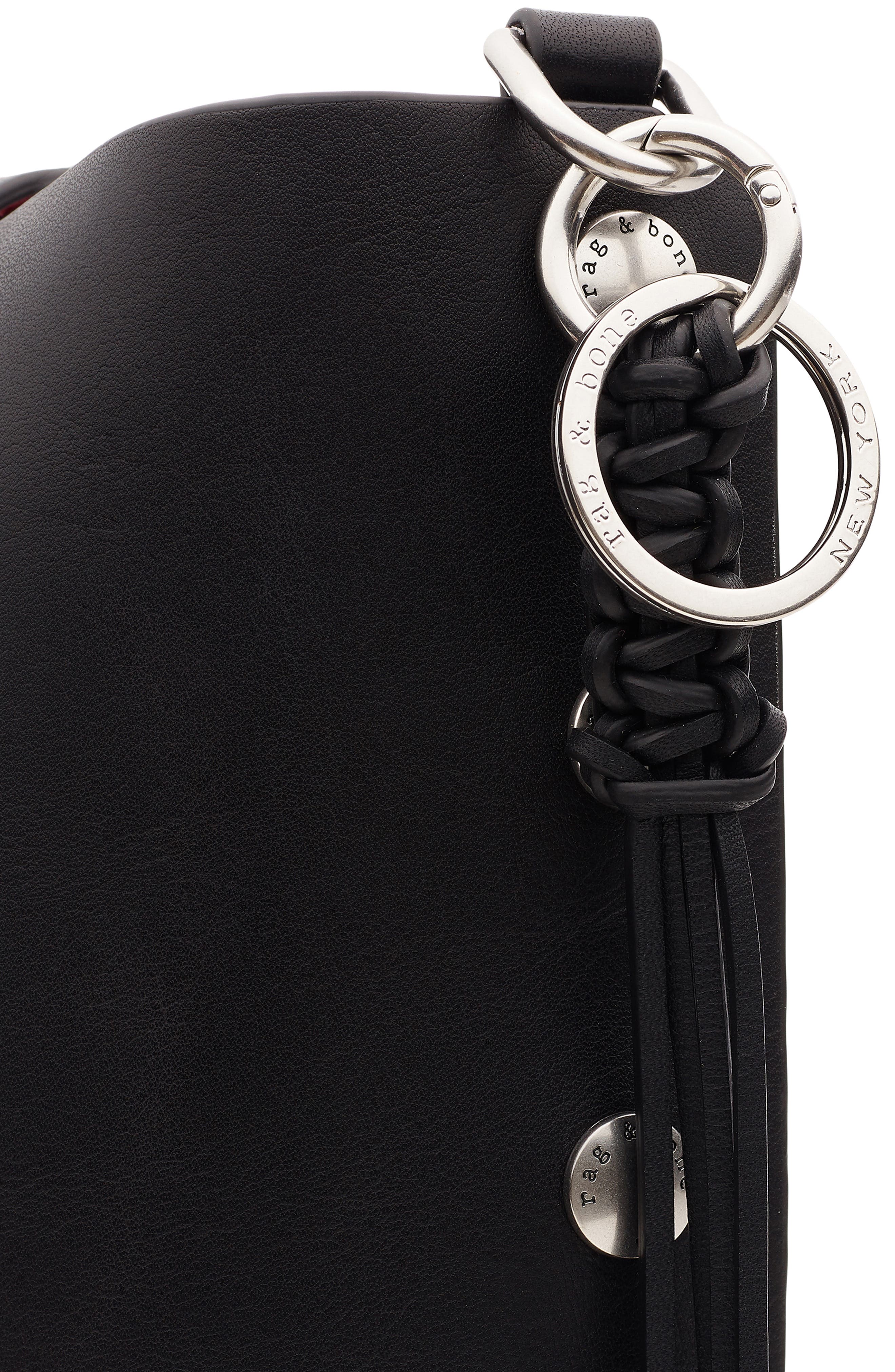 rag & bone Atlas Leather Bucket Bag, Alternate, color, 