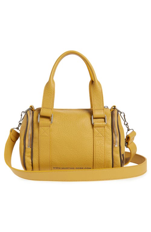 Martine Rose Galaxy Leather Top Handle Bag In Yellow Mustard