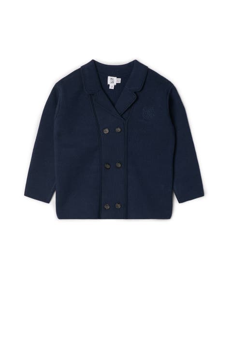 Double Breasted Knit Blazer (Toddler, Little Kid & Big Kid)