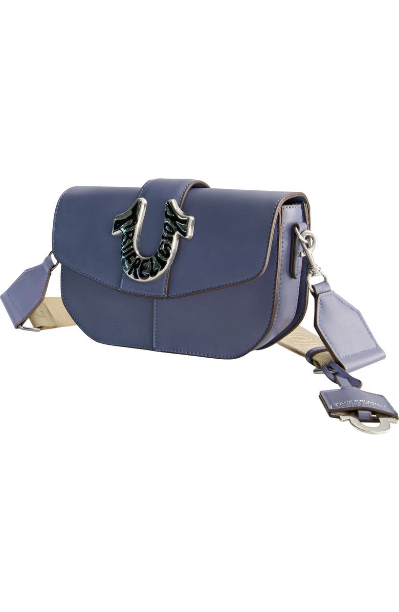 True Religion Shoulder Bag with Signature Logo Accent, Alternate, color, Blue