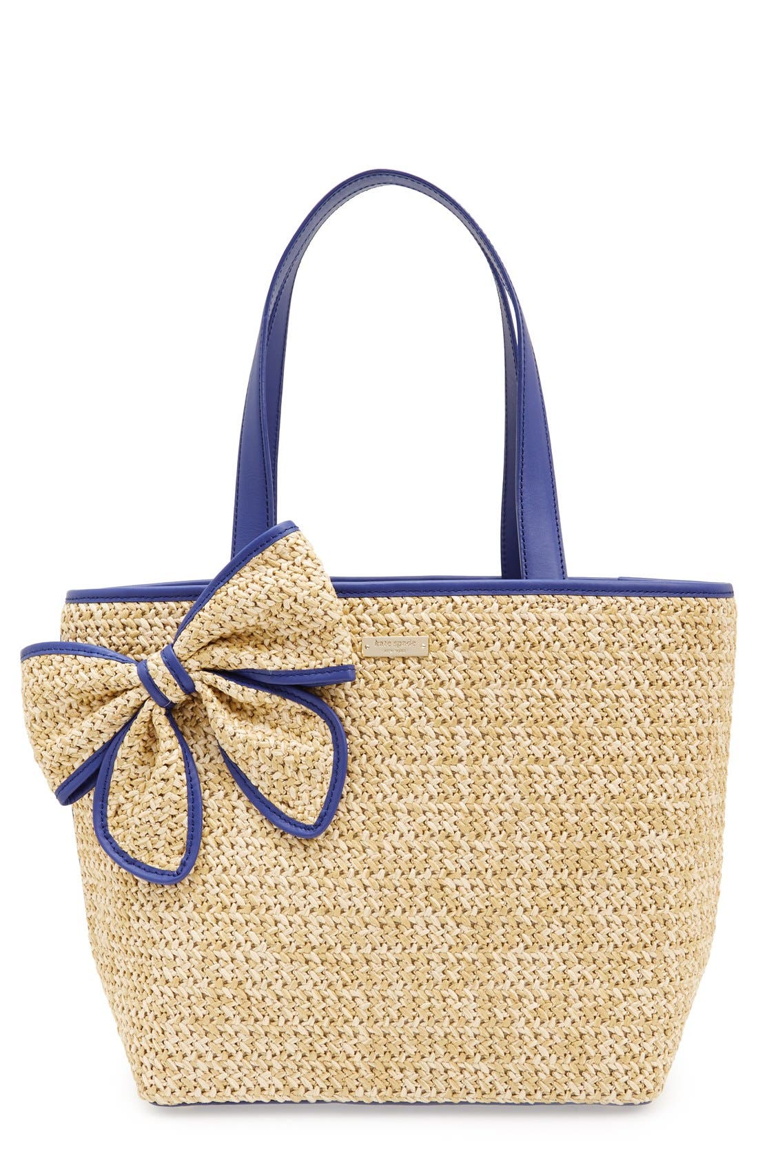 Kate Spade New York kate spade 'belle place' straw tote, Main, color, 