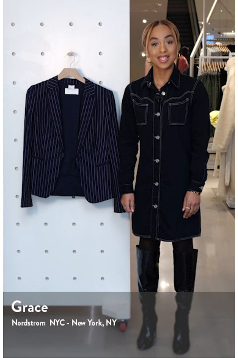 Jaxtina Stretch Wool Pinstripe Jacket video