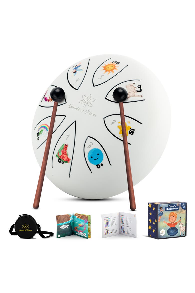 Dylan's Dream Drum Gift Set, Alternate, color, WHITE