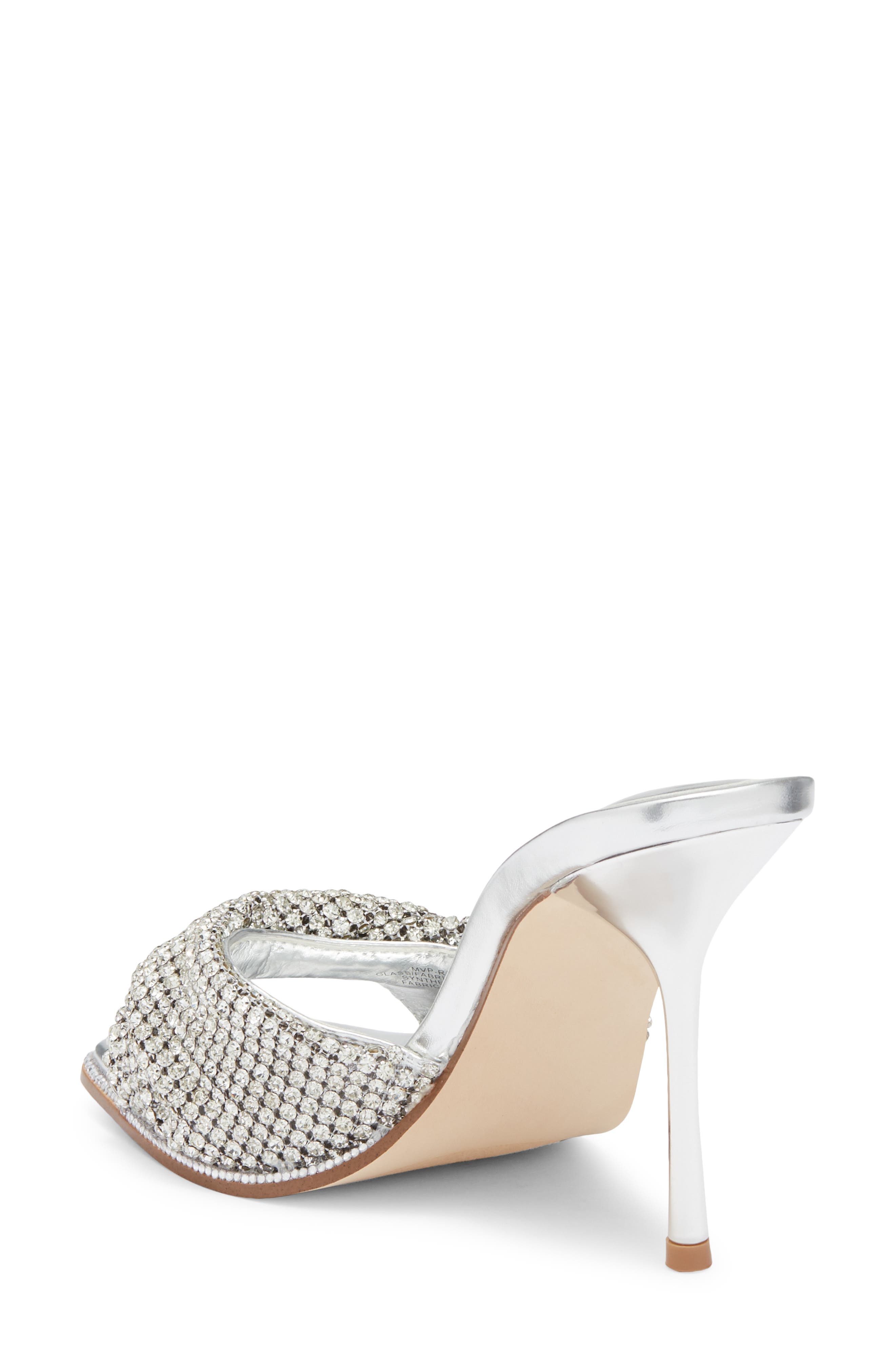 Steve Madden MVP Rhinestone Twist Stiletto Sandal, Alternate, color, 