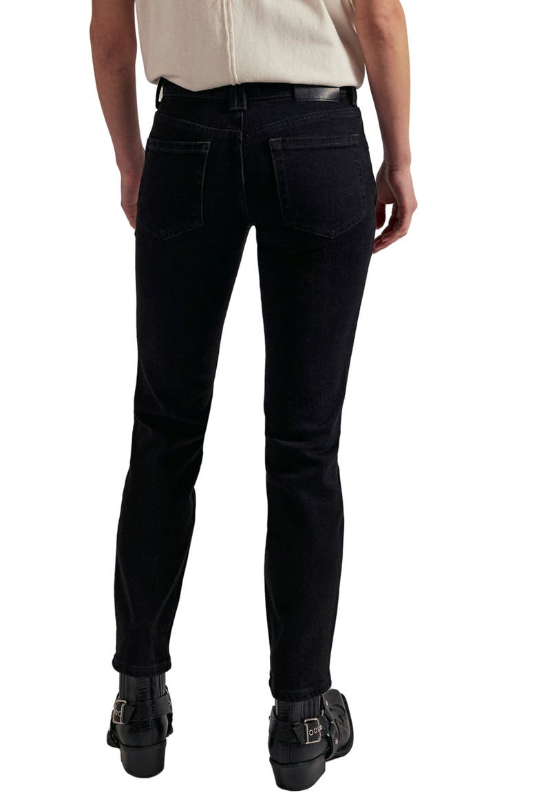 Oracle Slim Straight Leg Jeans, Alternate, color, JET BLACK
